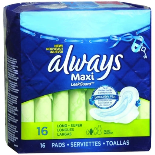 ALWAYS MAXI 16 PADS SERVIETTES