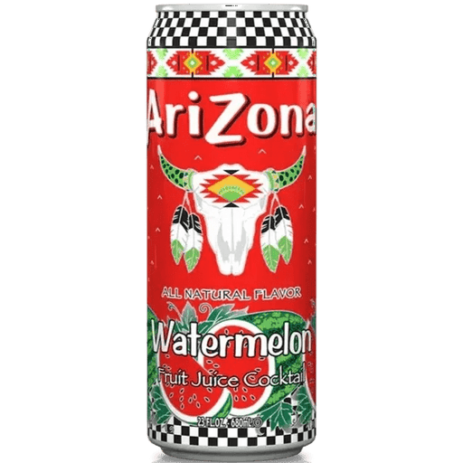 ARIZONA CANETTE WATERMELON- Crisp watermelon flavored drink in a can, offering sweet hydration anytime.