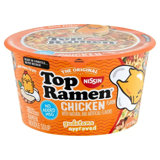 TOP RAMEN CHICKEN NOODLE SOUP- Classic chicken noodle soup in an instant ramen form.