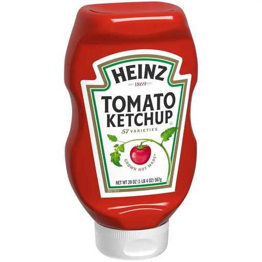 heinz tomato ketchup 20 0z- Rich tomato ketchup for fries, burgers, and more.