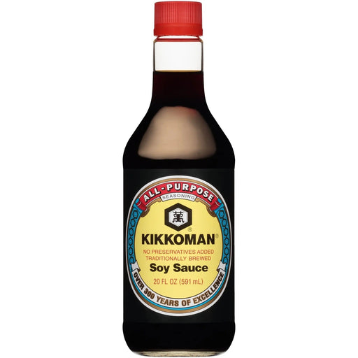 KIKKOMAN SOY SAUCE - A versatile soy sauce for adding depth and flavor to dishes.