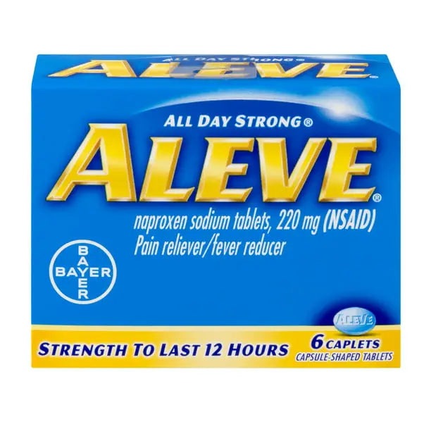 ALL DAY STRONG ALEVE 6 CAPLETS- Trusted pain relief for everyday aches and pains.