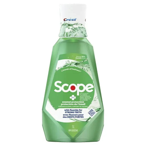 CREST SCOPE ENAMEL CARE- Refreshing spearmint flavor for fresh breath.