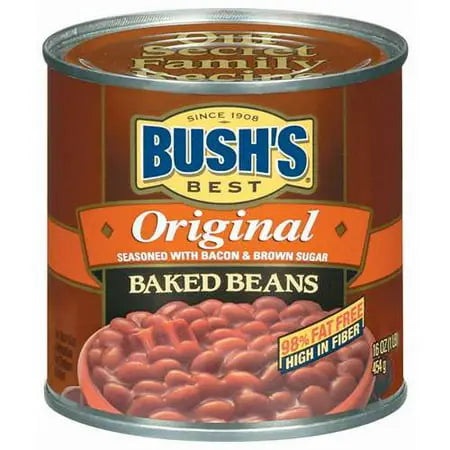  BUSH'S BAKED BEANS ORIGINAL 16.5 OZ- Versatile and flavorful beans, perfect as a side or in recipes.