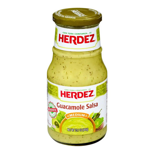 HERDEZ GUACAMOLE SALSA - A creamy blend of guacamole and salsa for dipping or toppings.