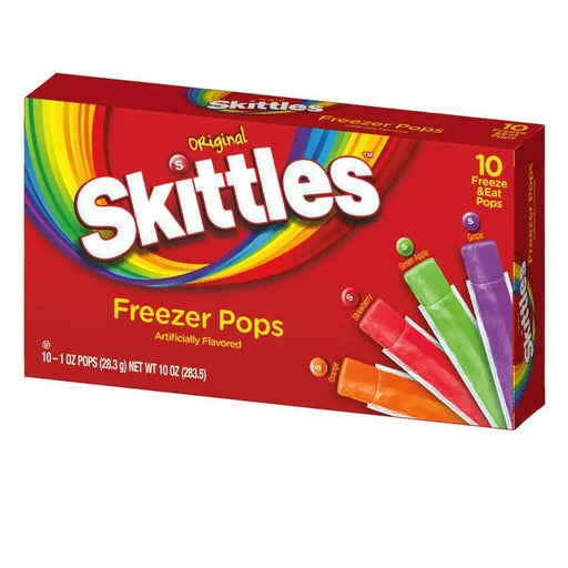 SKITTLES ORIGINAL FREEZER POPS 10 FREEZE & EAT POPS 10 OZ