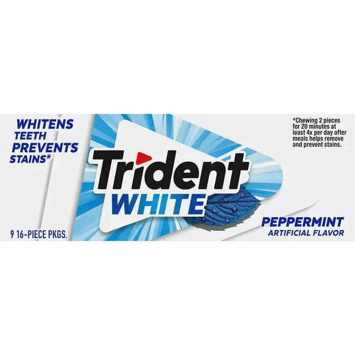 TRIDENT WHITE 16 PIECES PEPPERMINT