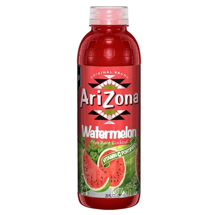 ARIZONA BOTTLE WATERMELON- A range of teas and juices, each with a unique and refreshing taste.