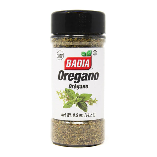 BADIA OREGANO- A classic herb that imparts a bold, earthy flavor to Mediterranean dishes.