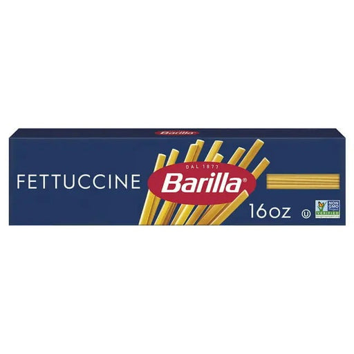 BARILLA FETTUCINE PASTA 16 OZ- Thick and flat ribbons of pasta, perfect for creamy sauces.