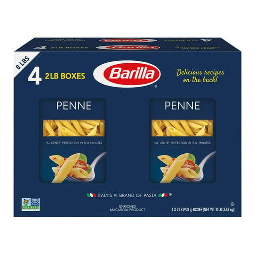BARLLA PENNE 908g- Versatile, tube-shaped pasta great for a variety of dishes.
