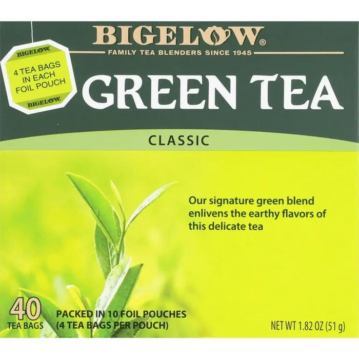 BIGELOW GREEN TEA- Another green tea option for a daily dose of well-being.