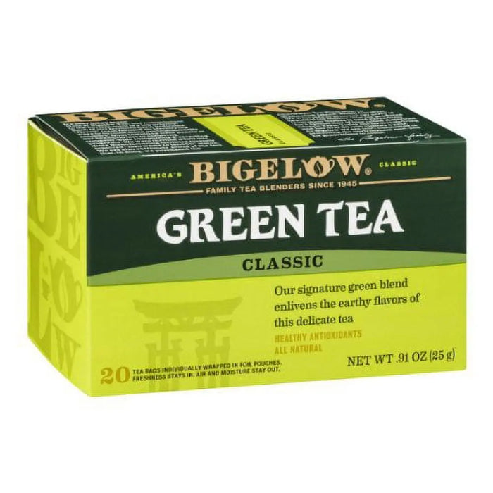 BIGELOW  GREEN TEA CLASSIC- Calming herbal tea blend for relaxation and tranquility.