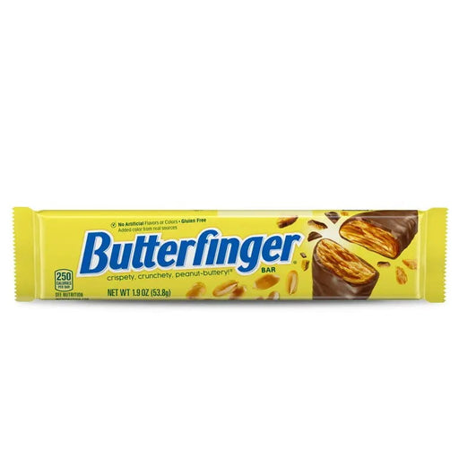 BUTTERFINGER CANDY BARS- Iconic candy bars with a crispy, crunchy, peanut-buttery taste.