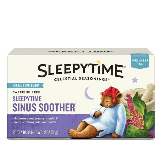 SLEEPYTIME SINUS SOOTHER 20 TEA BAGS- Soothing tea blend designed for a peaceful sleep and relieved sinus.