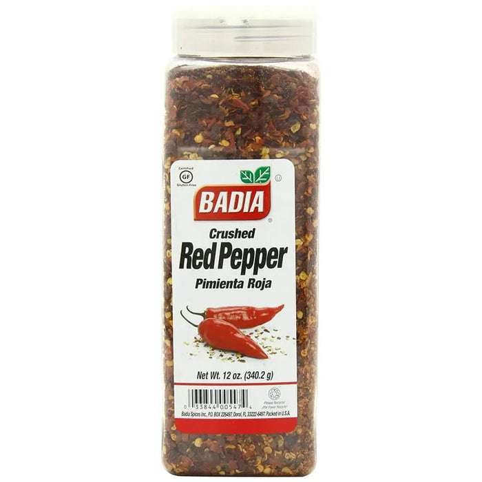 BADIA CRUSHED RED PEPPER 12 OZ- A range of spices to bring bold flavors to your cooking.