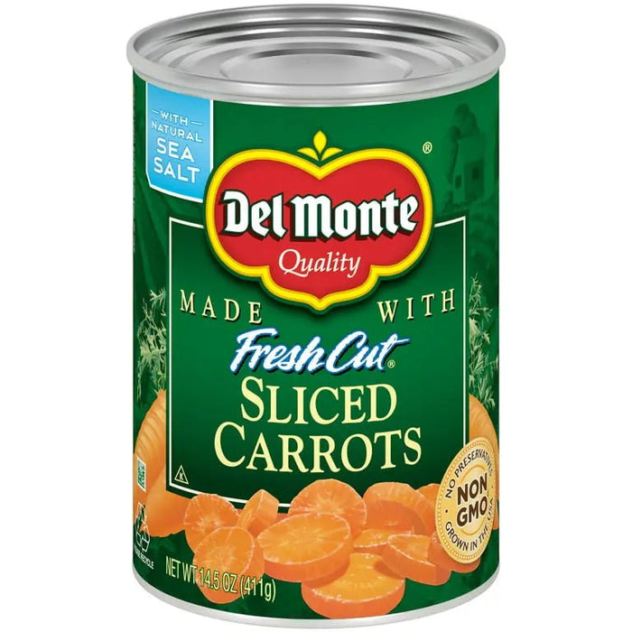 DEL MONTE SLICED CARROTS 14.5 OZ- Sweet and natural taste for cooking.