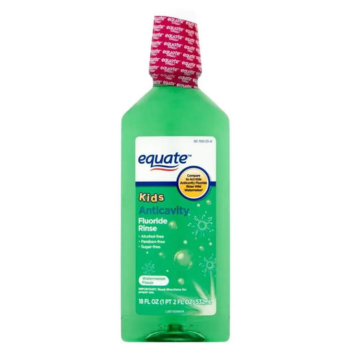 EQUATE MOUTHWASH WATERMELON FLAVOR 18 FL- Complete mouthwash for fresh breath and dental health.