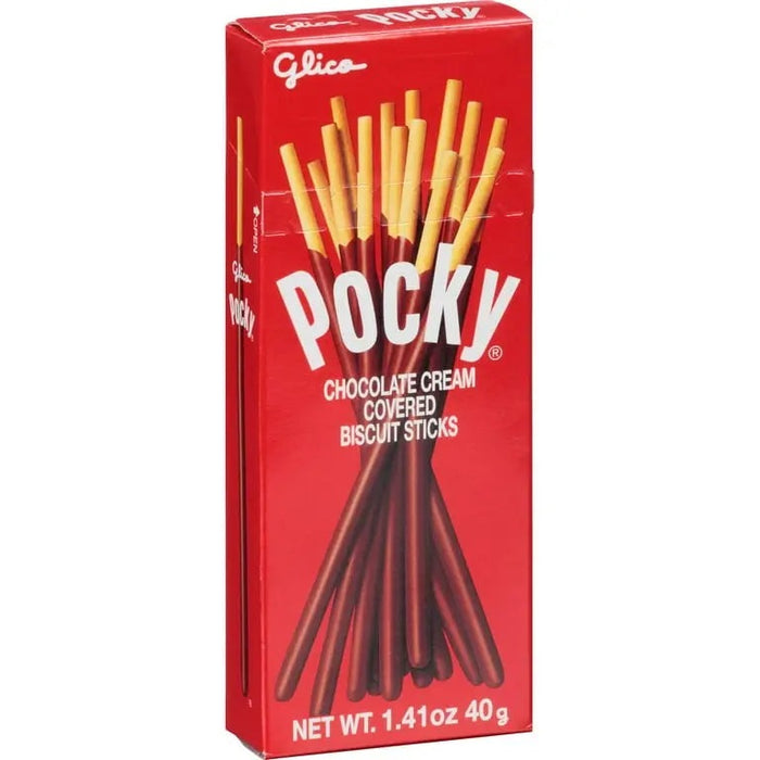 GLICO POCKY CHOCOLATE CREAM COVERED BISCUIT STICKS 1.41 OZ