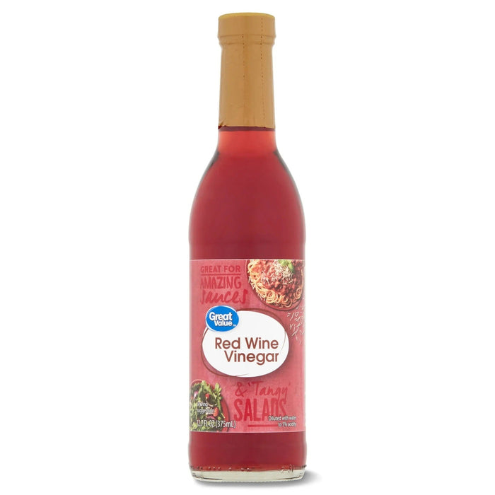 GREAT VALUE RED WINE VINEGAR 12.7 FL