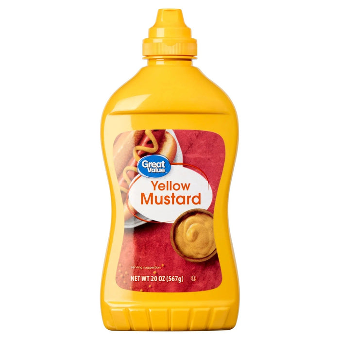 YELLOW MUSTARD- Classic yellow mustard, essential for sandwiches and hot dogs.