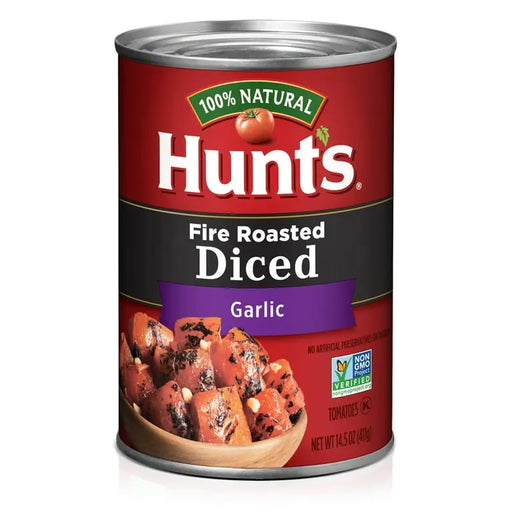 HUNTS FIRE ROASTED DICED GARLIC 14.5 OZ- Japanese-inspired spicy beef noodle dish for a quick meal.