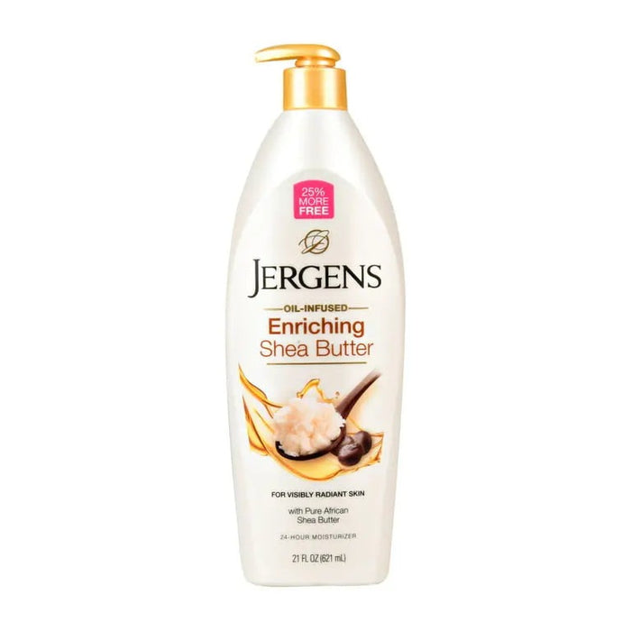 JERGENS ENRICHING SHEA BUTTER- Rich shea butter lotion for deep nourishment and silky skin.