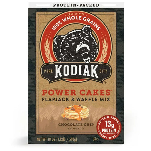 KODIAK POWER CAKES FLAPJACK & WAFFLE MIX CHOCOLATE CHIP 18 OZ