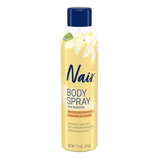 NAIR HAIR REMOVER BODY SPRAY 7,5 OZ- Convenient body spray for easy hair removal application.