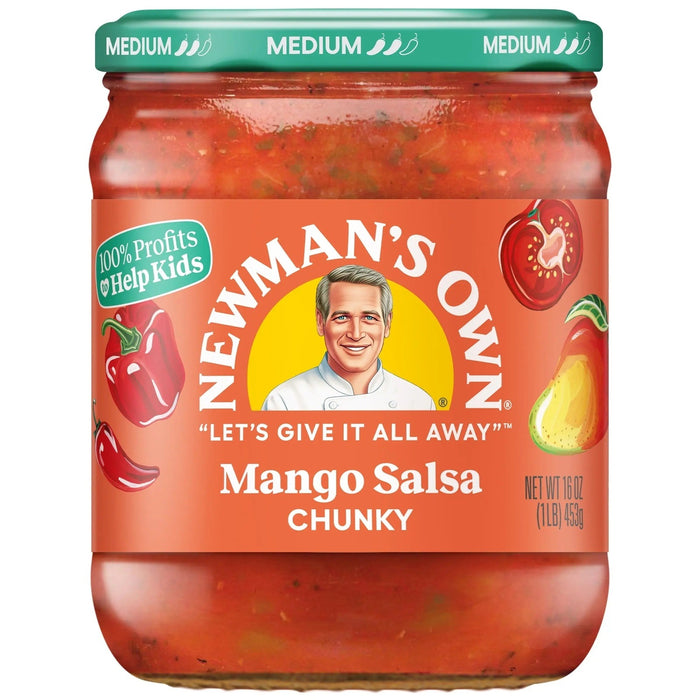 NEWMANS SALSA MANGO CHUNKY - Spice up meals with this authentic salsa.