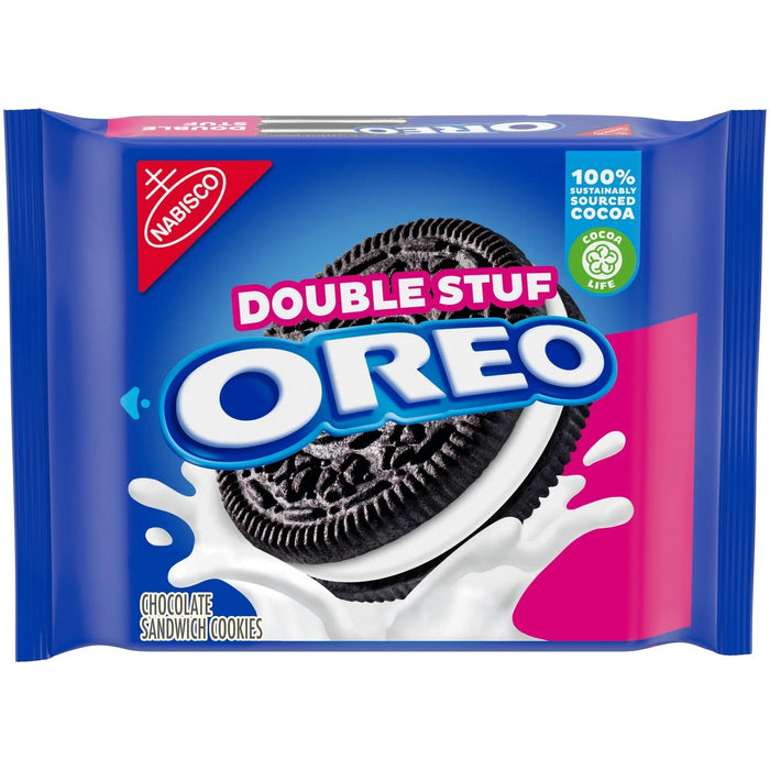 OREO DOUBLE STUFF CHOCOLATE SANDWICH COOKIES