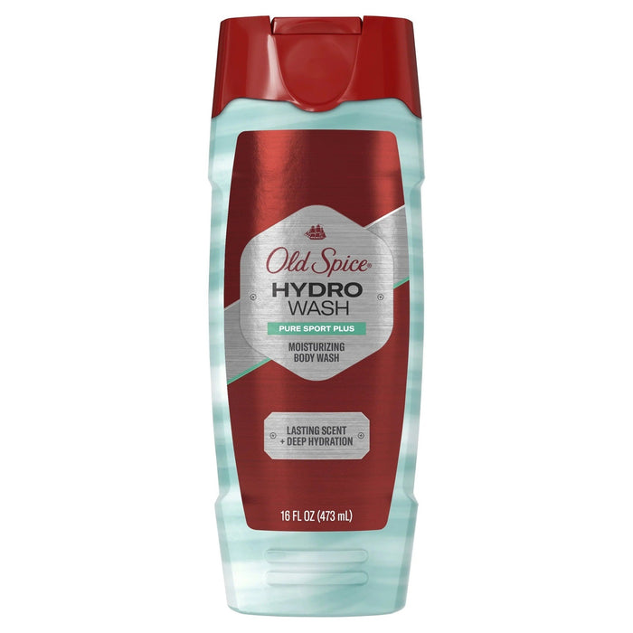 OLD SPICE HYDRO WASH PURE SPORT 16 FL- Men’s skincare products tailored for masculine skin.