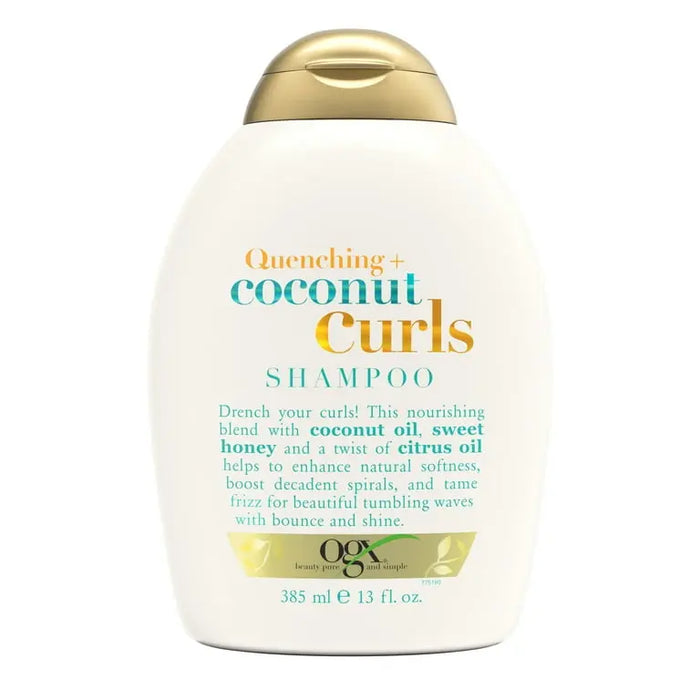 QUENCHING + COCONUT CURLS SHAMPOO 13 FL- Coconut-infused shampoo for hydrated and quenched hair.