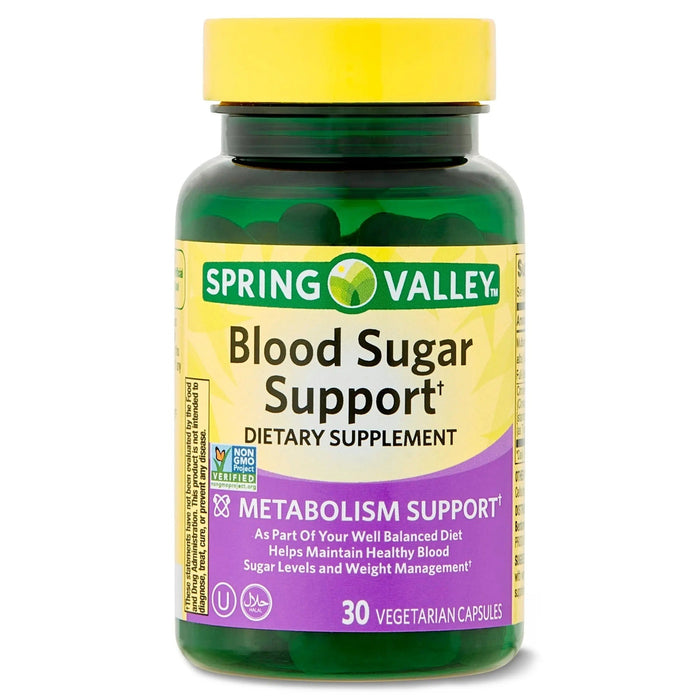 SPRING VALLEY BLOOD SUGAR SUPPORT 30 TABLETS