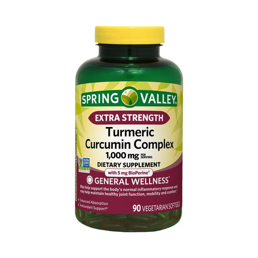 SPRING VALLEY EXTRA STRENGH TURMERIC CURCUMIN COMPLEX 90SOFTGELS 