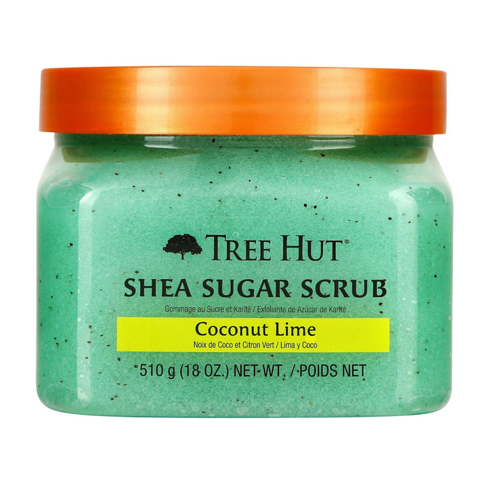 TREE HUT SHEA SUGAR SCRUB COCONUT LIME- Exfoliating sugar scrub with shea for soft, smooth skin.