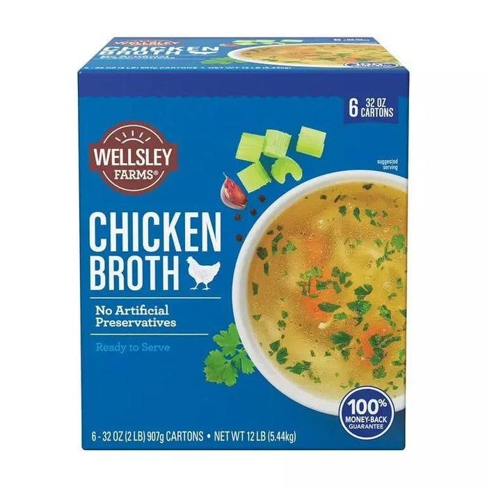 CHICKEN BROTH- Essential for cooking, adds flavor to soups and stews.