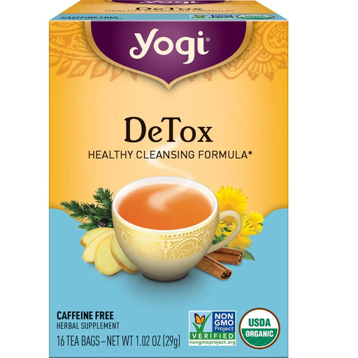 YOGI TEA DETOX- Detoxifying herbal tea blend for wellness.