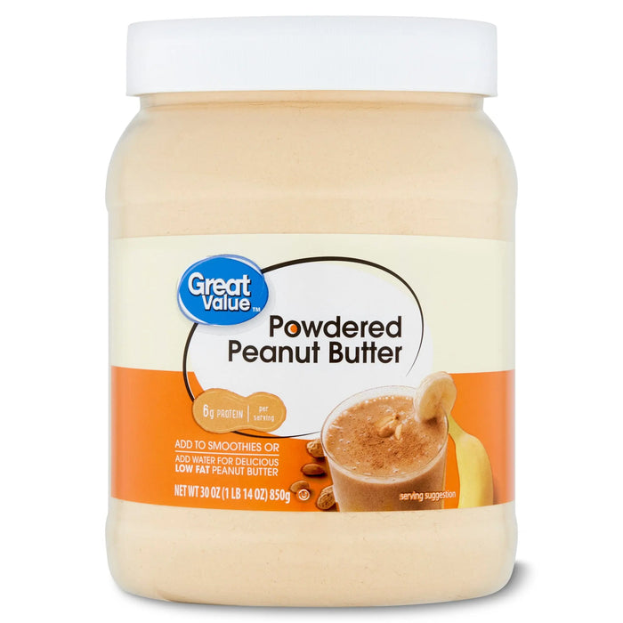 GREAT VALUE POWDERED PEANUT BUTTER 30 OZ