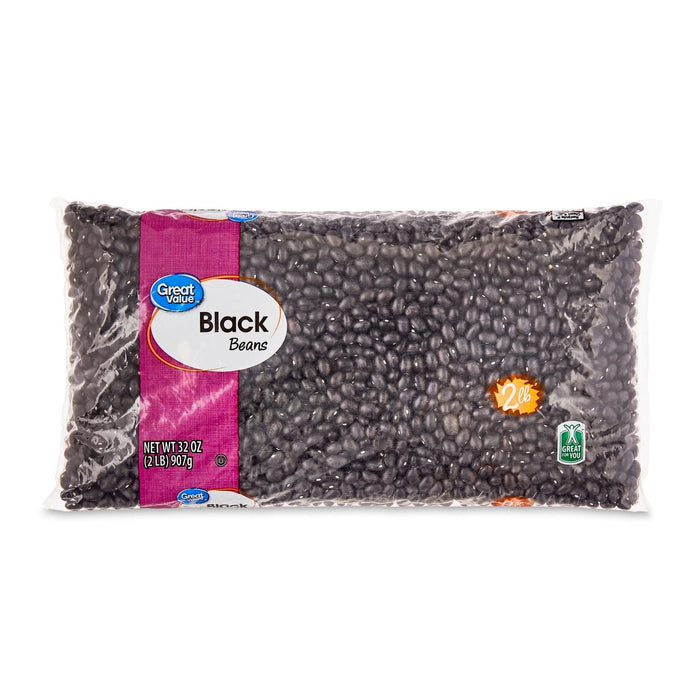 GREAT VALUE BLACK BEANS 32 0Z