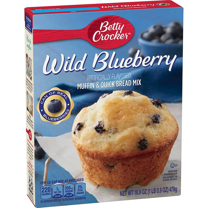 BETTY CROCKER WILD BLUEBERRY MUFFIN & QUICK BREAD MIX 16.9 OZ