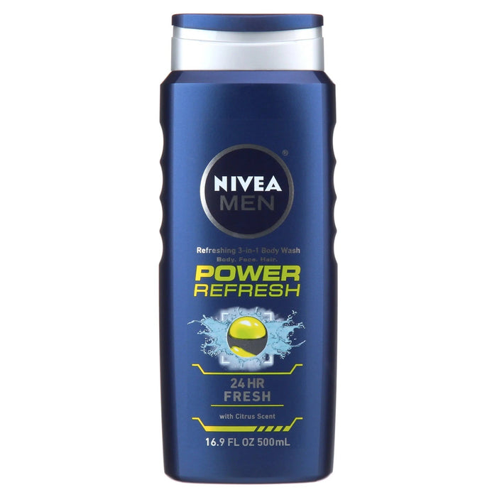 NIVEA MEN POWER FRESH SHOWER GEL 400 ML- Energizing shower gel designed specifically for men.