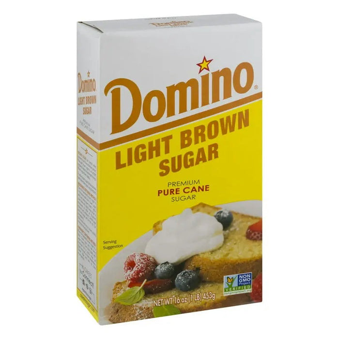 DOMINO LIGHT BROWN SUGAR 16 OZ- Granulated sugar for sweetening any dish or beverage.