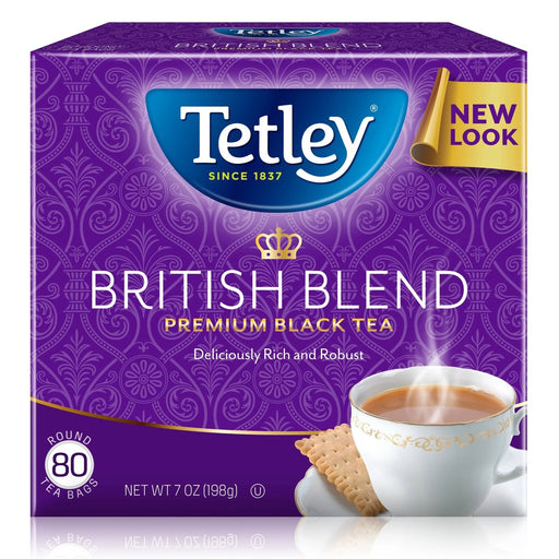 TETLEY BRISTISH BLEND PREMIUM BLACK TEA- Another exquisite blend of British tea for refined tastes.