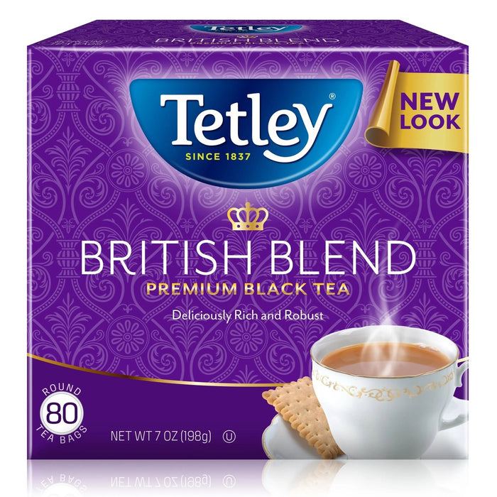 TETLEY BRISTISH BLEND PREMIUM BLACK TEA- Another exquisite blend of British tea for refined tastes.