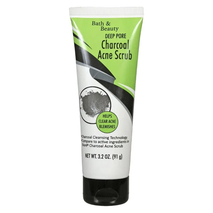 BATH & BEAUTY DEEP PORE CHARCOAL ACNE SCRUB 3.2 OZ